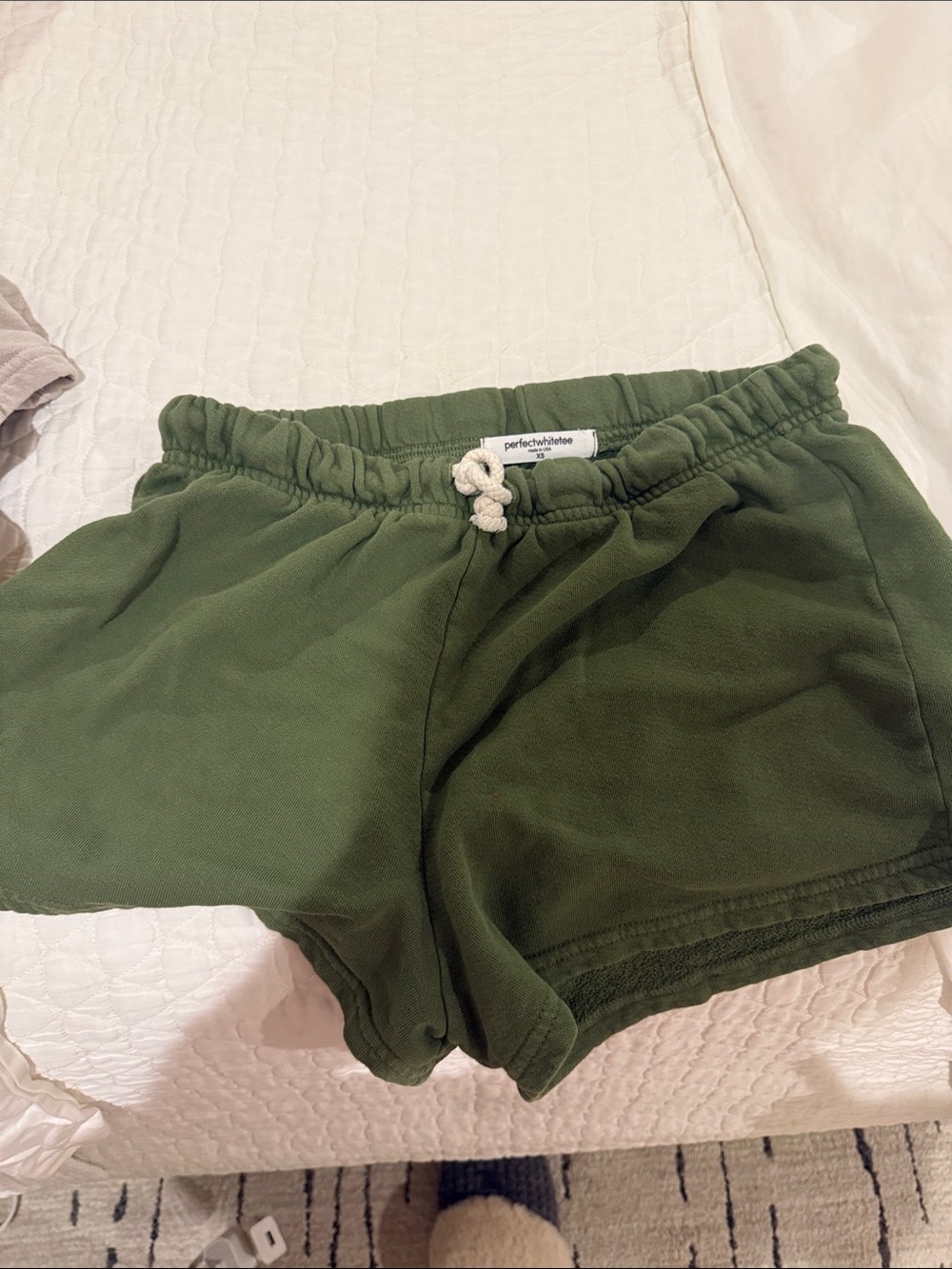 perfectwhitetee Olive Green Women's Athletic Lounge Shorts